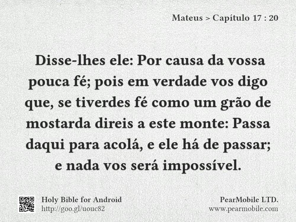 Mateus, Capítulo 17:20